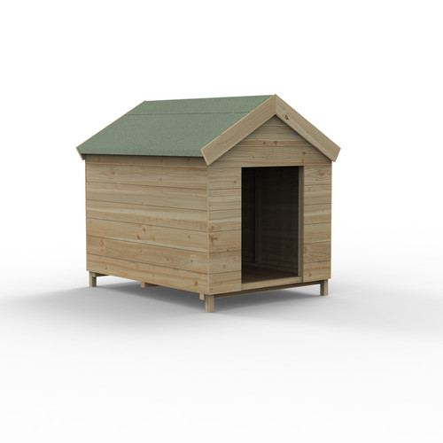 6ft wooden dog kennel - 4'2, x