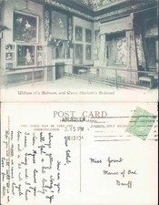 William III's Bedroom with Queen Charlotte's Bedstead Aberdour JB White Ltd 1910