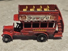 Vintage 1960s Diecast Lesney Matchbox Bus - Dewars White Club