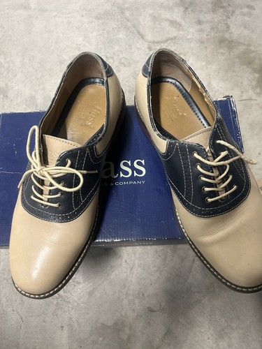 Bass mens 11d saddle shoes - gh,