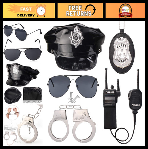Police costume accessories set - accessories,