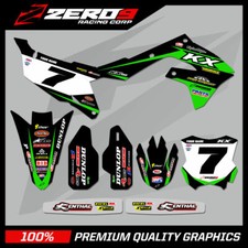 Custom MX Graphics Motocross Kit: KAWASAKI KX KXF 125 - 450 FAZE BLK/GRN