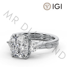IGI 4.02 CT F VVS2 Cushion Cut