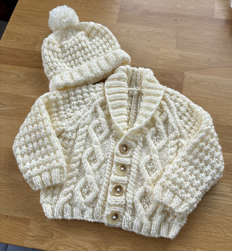 New baby boy - cream, jacket