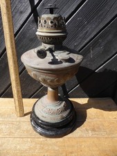 Antique Veritas Oil Lamp.Black