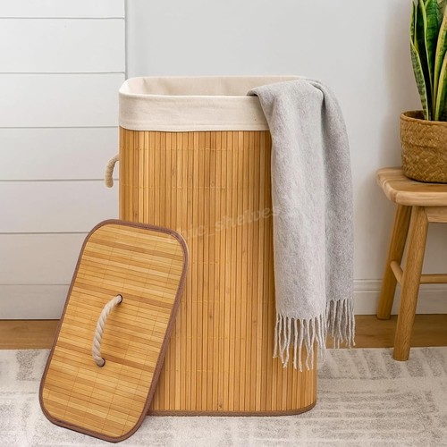Lidded bamboo clothes - lidded, storage