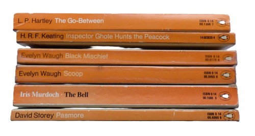 Penguin orange spine book - orange,