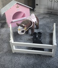 baby born  horse  stable