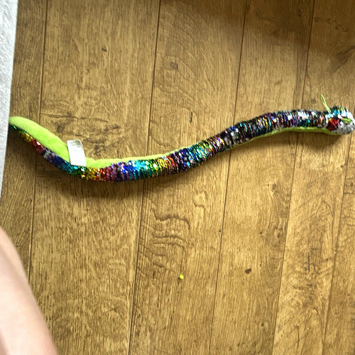 Rainbow sequin plush - rainbow,