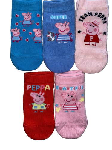 New 5prs girls peppa pig - 5prs,