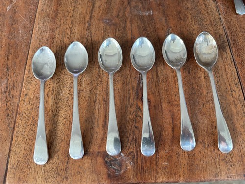 Six vintage silver metal - vintage,
