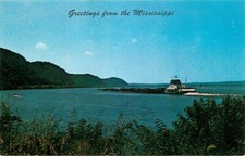 Postcard Freight Barge on