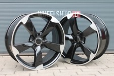Audi TTRS R17 5x112 VW Seat Skoda alloy wheels 4x17 inch black pole 7.5j rims