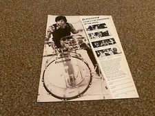 JBF44 ADVERT 11X8 PEARL DRUMS. JOHN BONHAM. ED THIGPEN. KAREN CARPENTER
