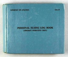 BRITISH EUROPEAN AIRWAYS PILOTS LOG BOOK 1965-68 BEA VICKERS VISCOUNT