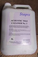 4 x 5 Litre 5000ml Stapro Acoustic Ceiling Tile & Chandelier Cleaner No 1