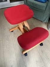 Wooden Kneeling Chair Orthopaedic Stool Ergonomic Posture Frame Seat Black