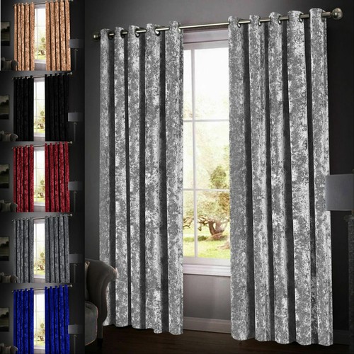 Crushed velvet thick - thick, blackout