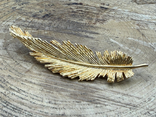 Vintage coro textured feather - vintage,