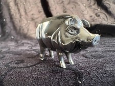 Edwardian Silver Pig pin cushion 1905
