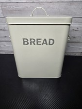 Vintage Metal Bread Bin Cream