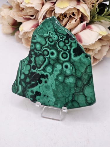 Malachite slab freeform rare - malachite,