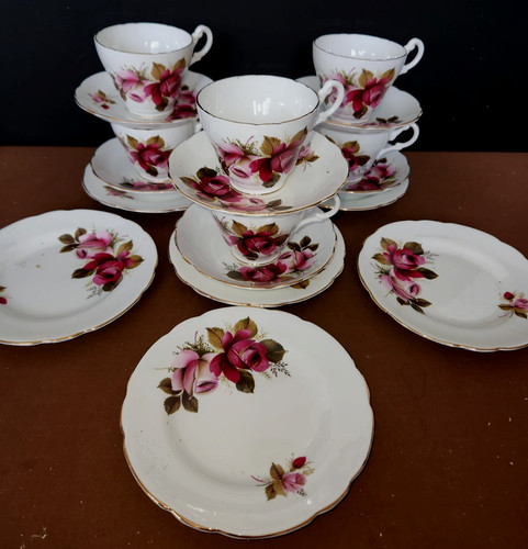 English bone china trios - 6,