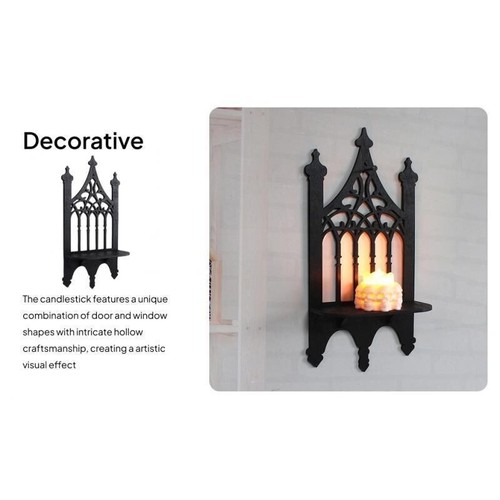 Wooden wall candle - wooden, sconce