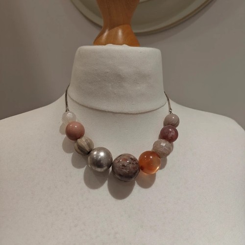 Next apricot silver - silver, chunky