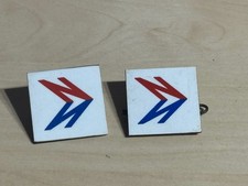 2 x Vintage National Express Driver's Cap Badges