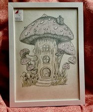 A Framed Picture Of A Toad