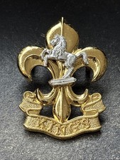 Kings Liverpool Regiment Officers British Army Cap Badge.