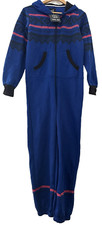 URBAN DIVA.BNWT.  BLUE PRINT HOODED THICK JERSEY ALL IN ONE/POCKETS. SIZE S/M