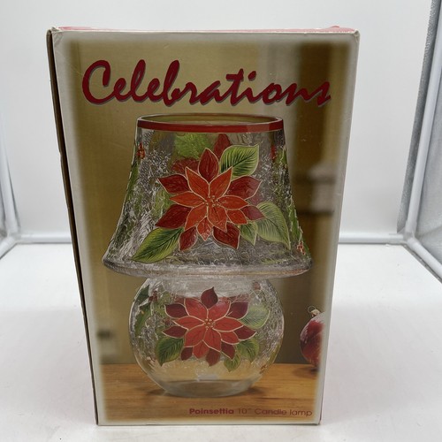 Celebrations poinsettia candle - poinsettia,