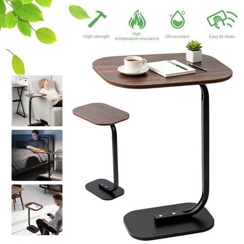 Shaped sofa side table small - side,