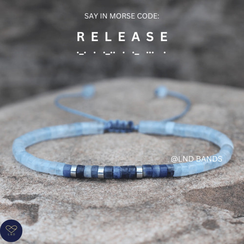 Morse code release - release, beaded