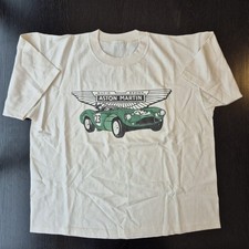Aston Martin Shirt Large Vintage David Brown Db3s Motorsports History Rare Fit