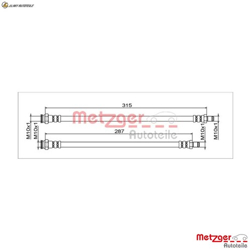 Brake hose 4111791 - hose, smart
