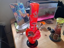 Water Bongs Medium And Small, The Smaller  Is Glass While The Medium Is Acrylic