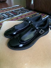 MATALAN NEW GIRLS PATENT BLACK SCHOOL SHOES SIZE UK 5 EU 38