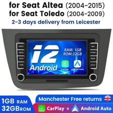 For Seat Altea Toledo Car Stereo Radio SAT NAV GPS RDS DAB 1+32G Android 12 WIFI