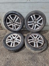 VW TOURAN 2007 ALLOY WHEELS 6.5Jx16H2 ET50 SET OF 4 WITH TYRES 205/55 R16 91V