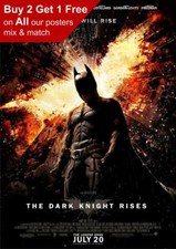 Batman The Dark Knight Rises 2012 Movie Poster A5 A4 A3 A2 A1