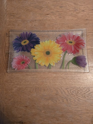 Decorative floral glass - floral,
