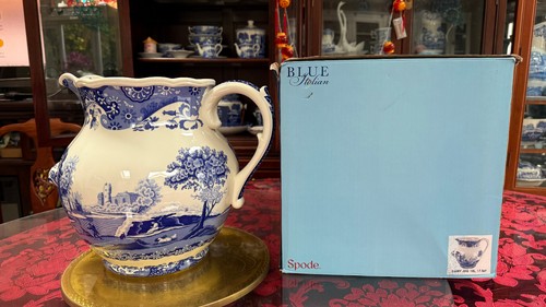 Spode blue white italian - &,