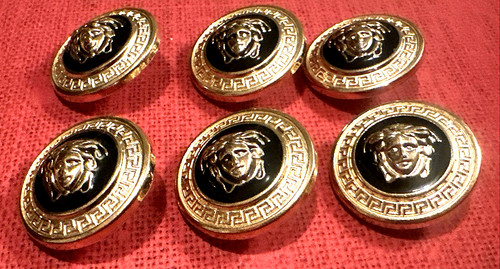 22mm versace buttons - ,