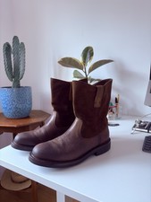 Mens Huckberry x Rhodes Roper Ranch Cowboy Boots Size UK9.5 | Vibram Sole