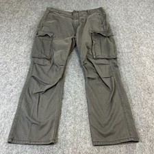 Levi's Mens Cargo Pants 36 32 Baggy Loose Grey Paratrooper Combat Skater Street