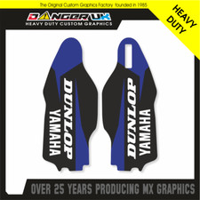 YAMAHA YZ 125 250 YZF 450 MOTOCROSS LOWER FORK GUARD GRAPHICS DECALS STICKERS