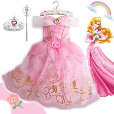 Kid Girls Princess Fancy Dress Up Cosplay Party Costume Outfit - Sleeping Beauty